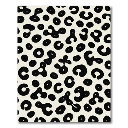 Monochromatic Spots Abstract Contemporary Rug