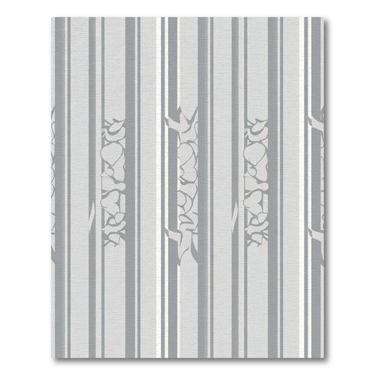 Abstract Gray Birch Tree Stripes Rug