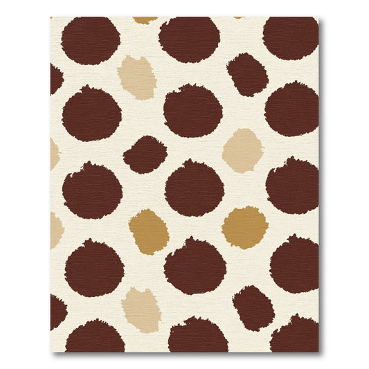 Brown Tan Speckled Spot Rug