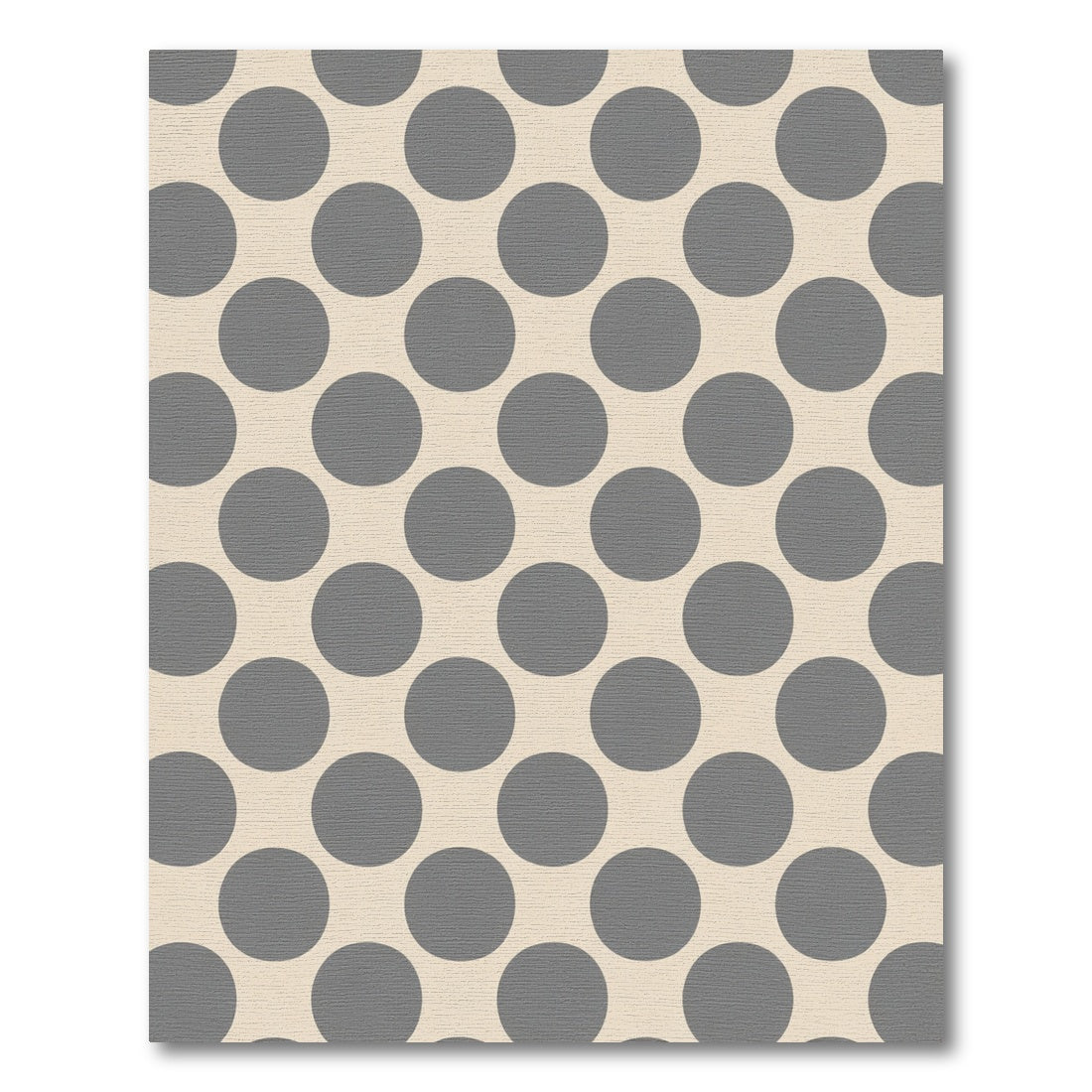 Classic Gray Dot Composition Rug