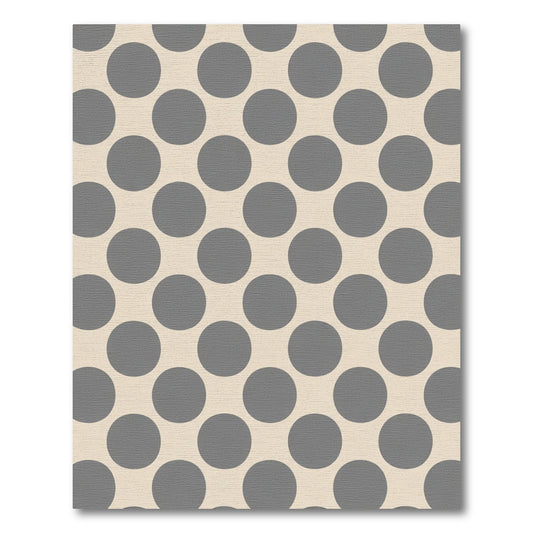 Classic Gray Dot Composition Rug