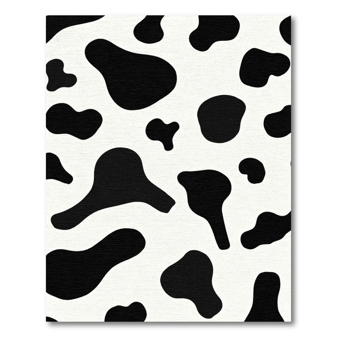 Bold Black White Organic Spots Rug