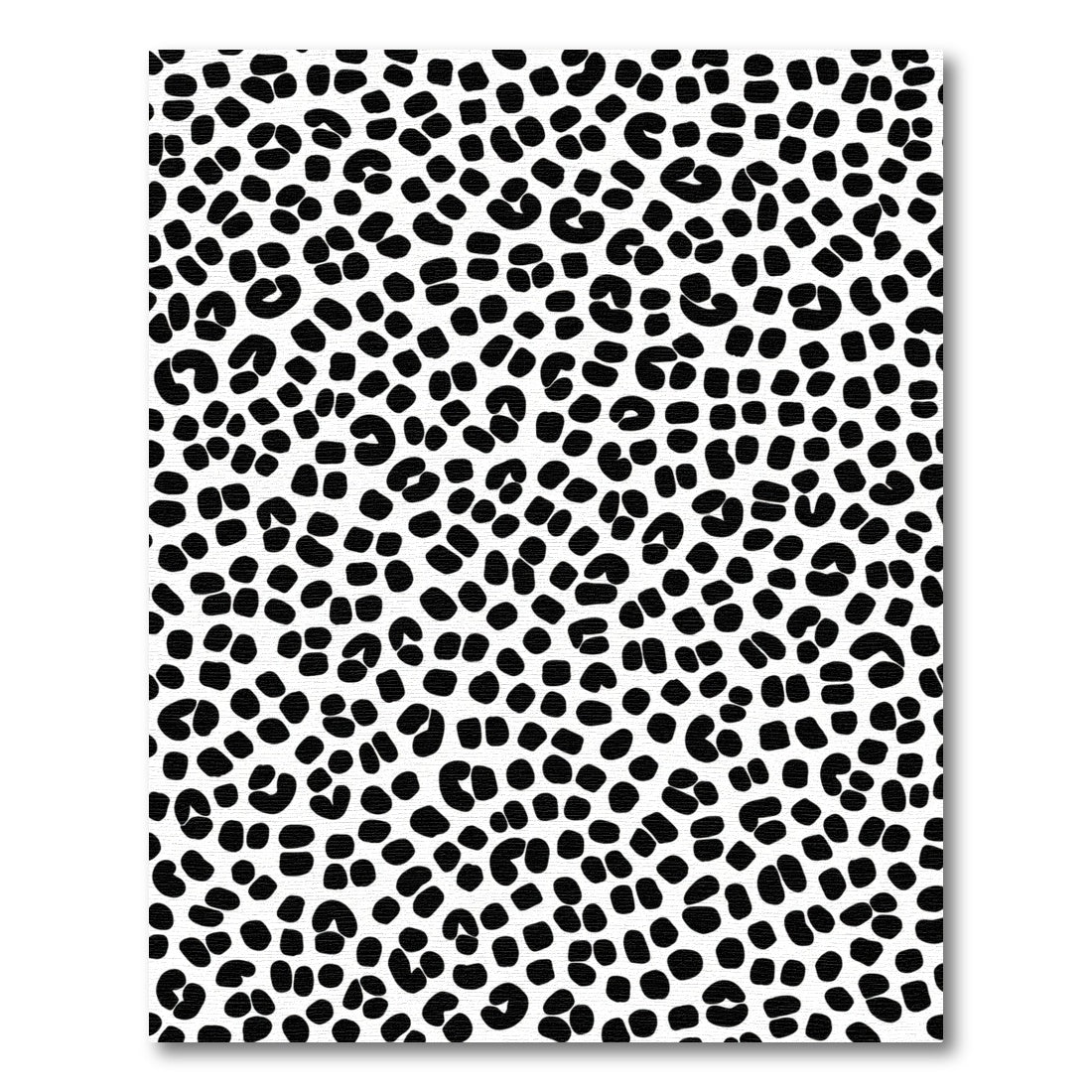 Bold Black Spots Contemporary Rug