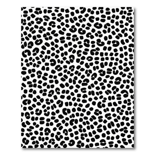 Bold Black Spots Contemporary Rug