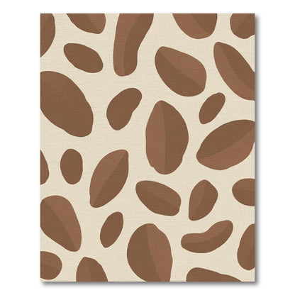 Earthy Brown Spotty Blob Rug