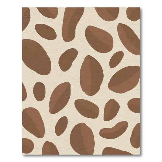 Earthy Brown Spotty Blob Rug