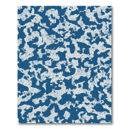 Indigo Spotted Organic Abstract Rug