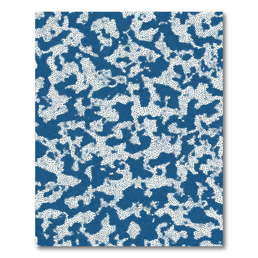 Indigo Spotted Organic Abstract Rug