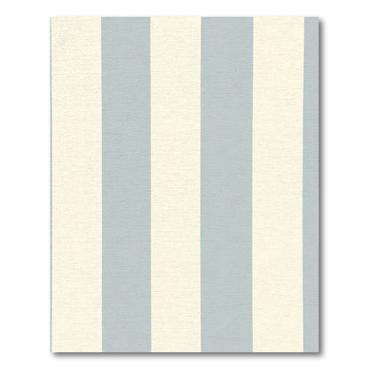 Classic Pale Blue Cream Stripe Rug