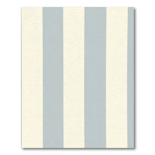 Classic Pale Blue Cream Stripe Rug