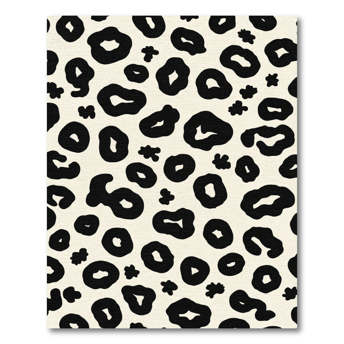Cream Black Spot Overlay Rug