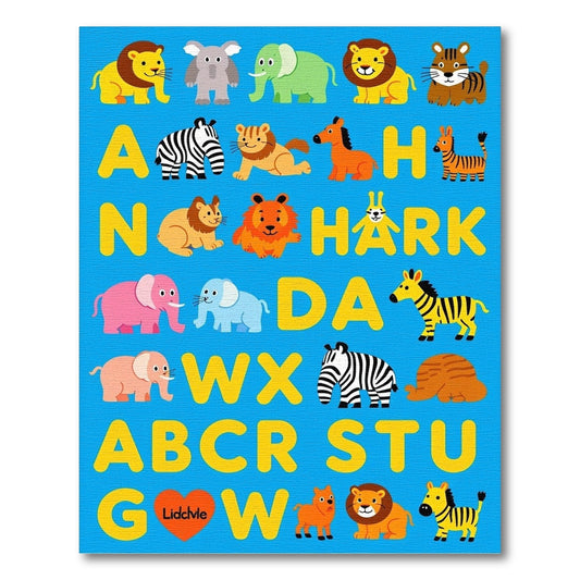 Cute Animal Alphabet Collection Rug