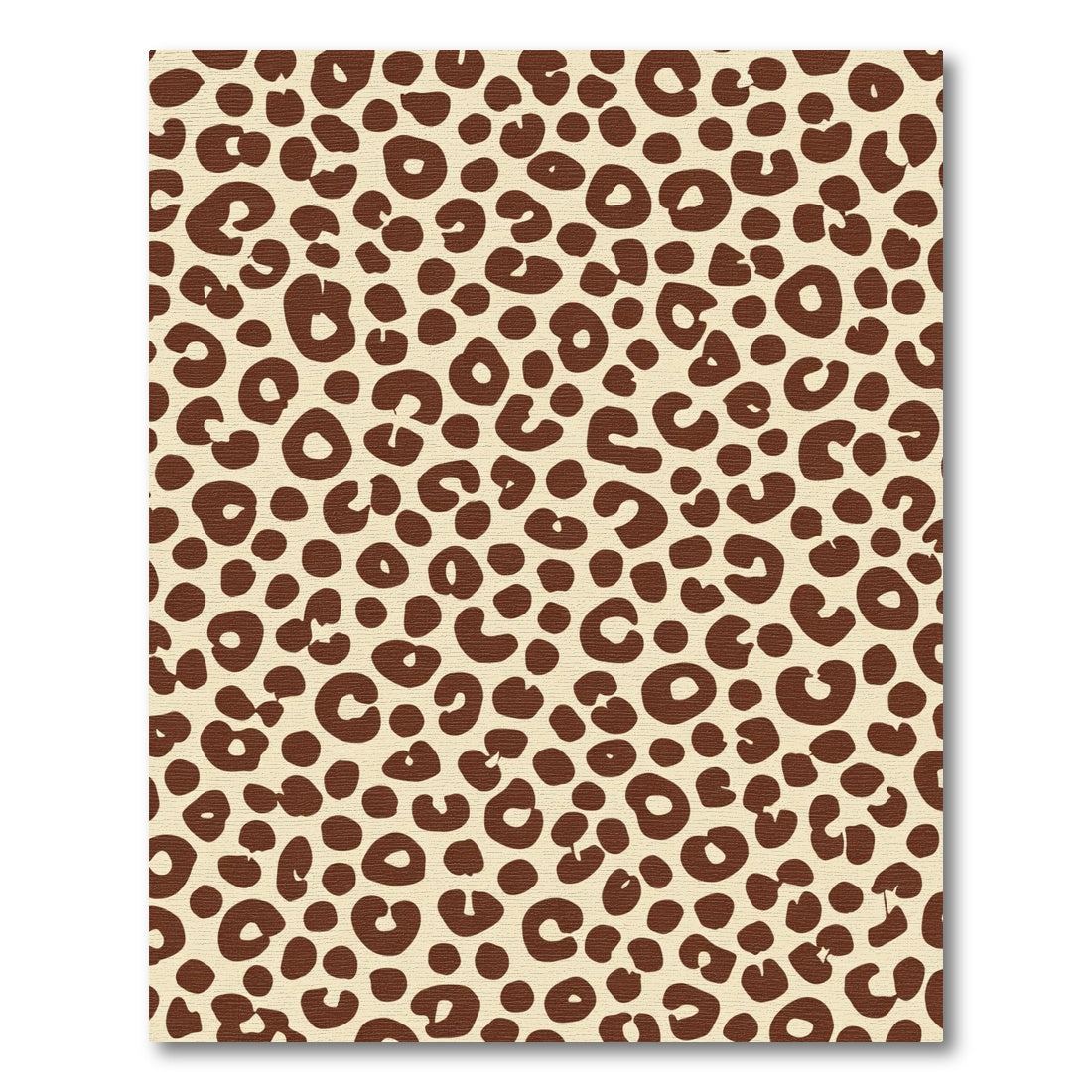 Brown Leopard Spot Contemporary Rug