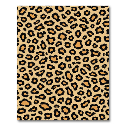 Bold Black Leopard Spots Rug