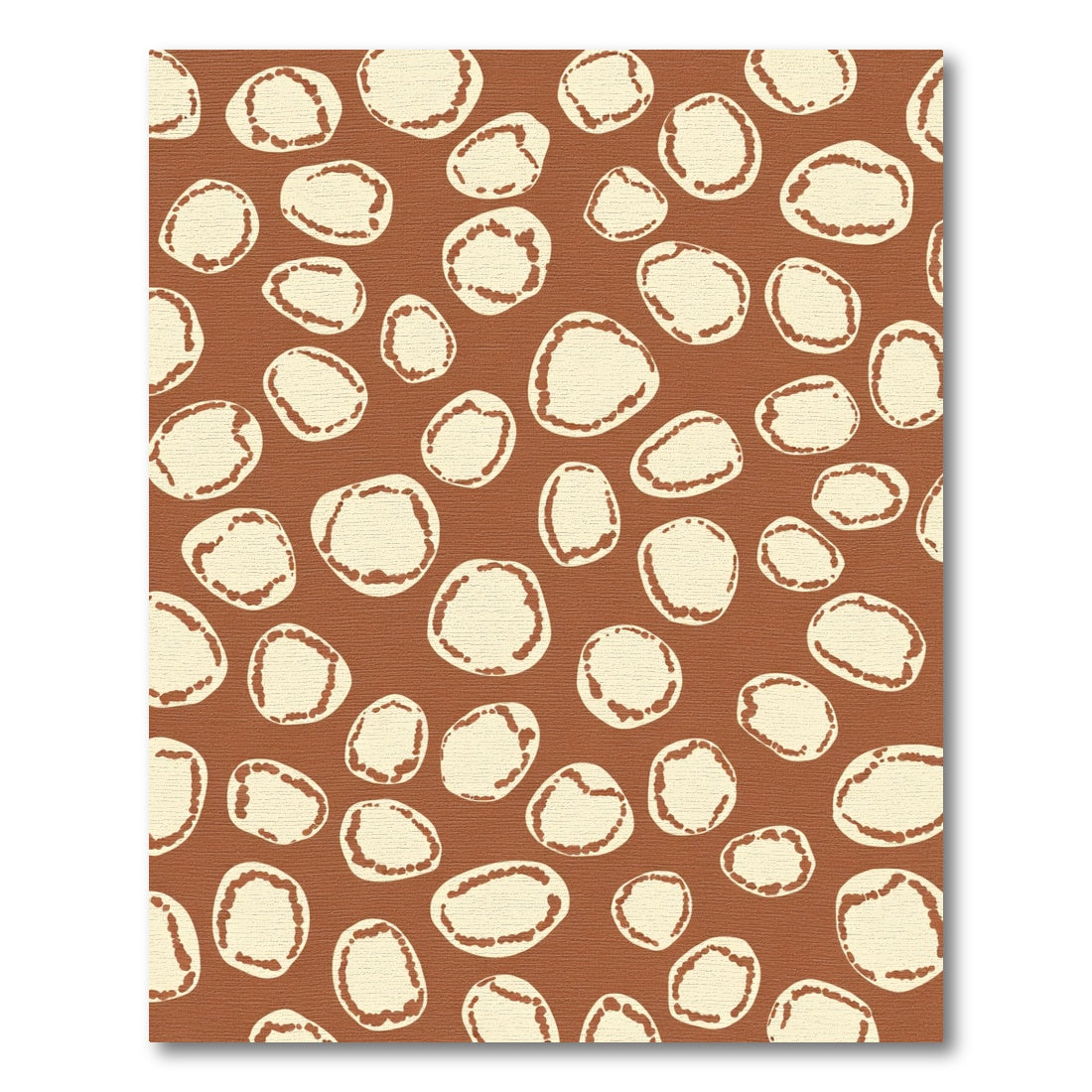 Terracotta Speckled Pebble Composition Rug