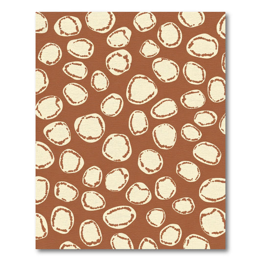 Terracotta Speckled Pebble Composition Rug