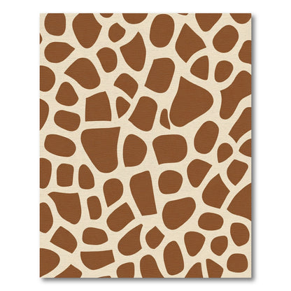 Brown Cream Animal Spot Rug