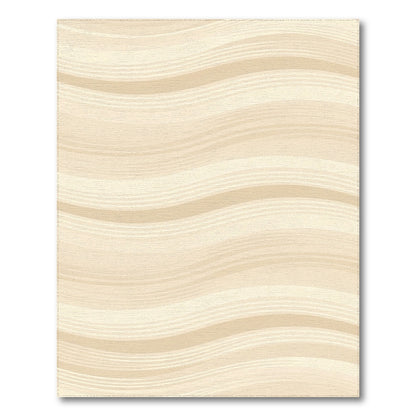 Beige Wavy Abstract No. 16 Area Rug