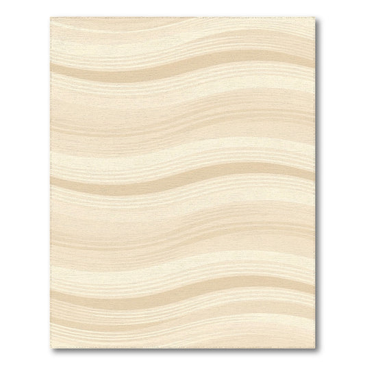 Beige Wavy Abstract Area Rug