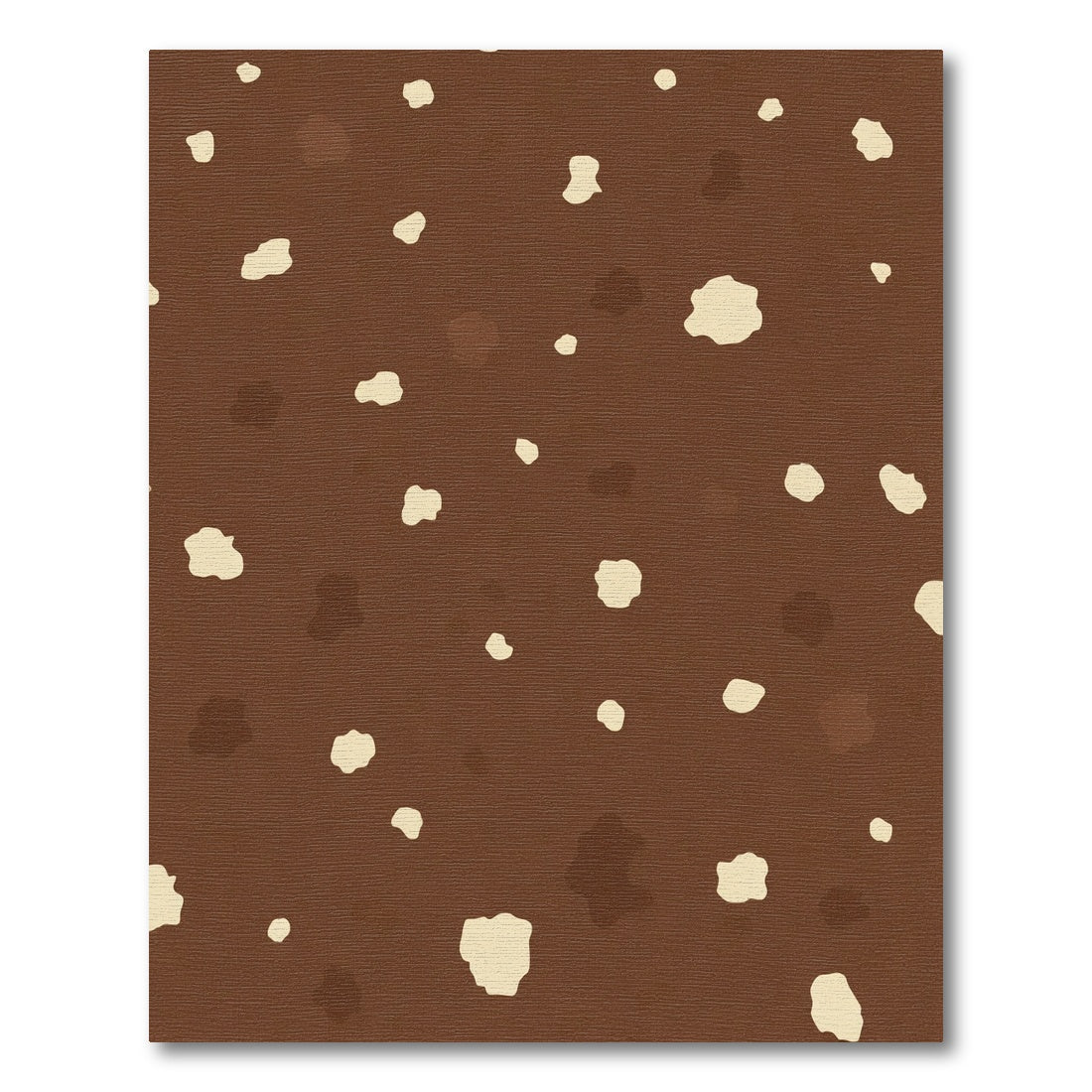 Brown Spotted Abstract Organic Rug