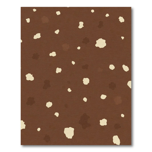 Brown Spotted Abstract Organic Rug