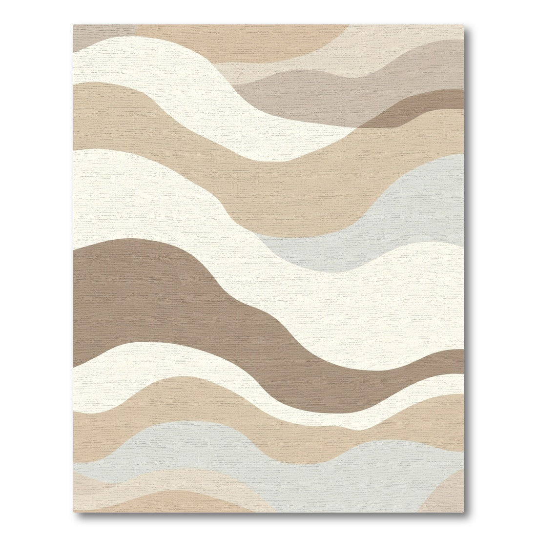 Earthy Wave Landform Abstract Rug