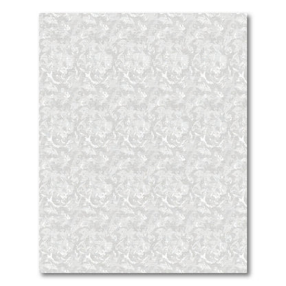 Luminous White Abstract Swirl Rug