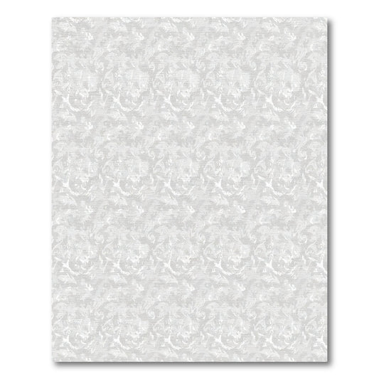 Luminous White Abstract Swirl Rug