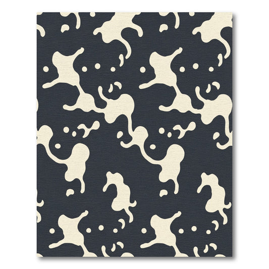 Cream Splatter Ink Abstract Rug