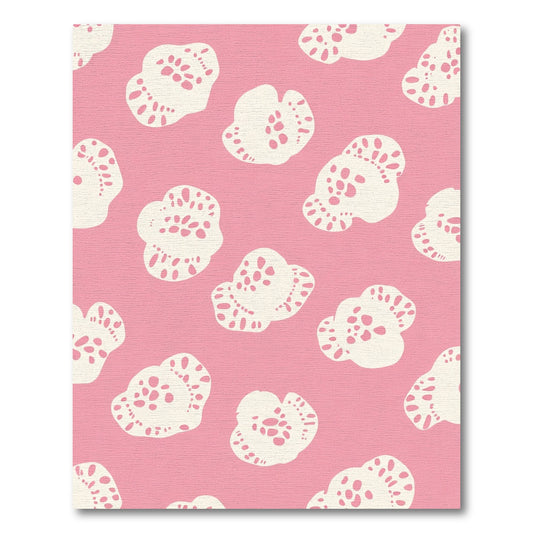 Pale Pink Creamy Organic Shapes Rug