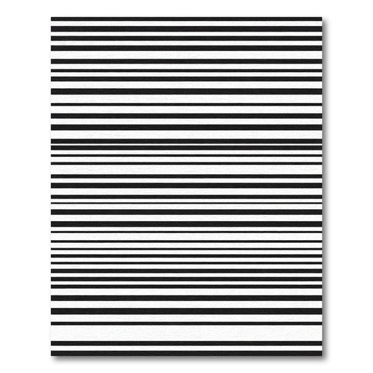 Minimalist Black White Line Art Rug