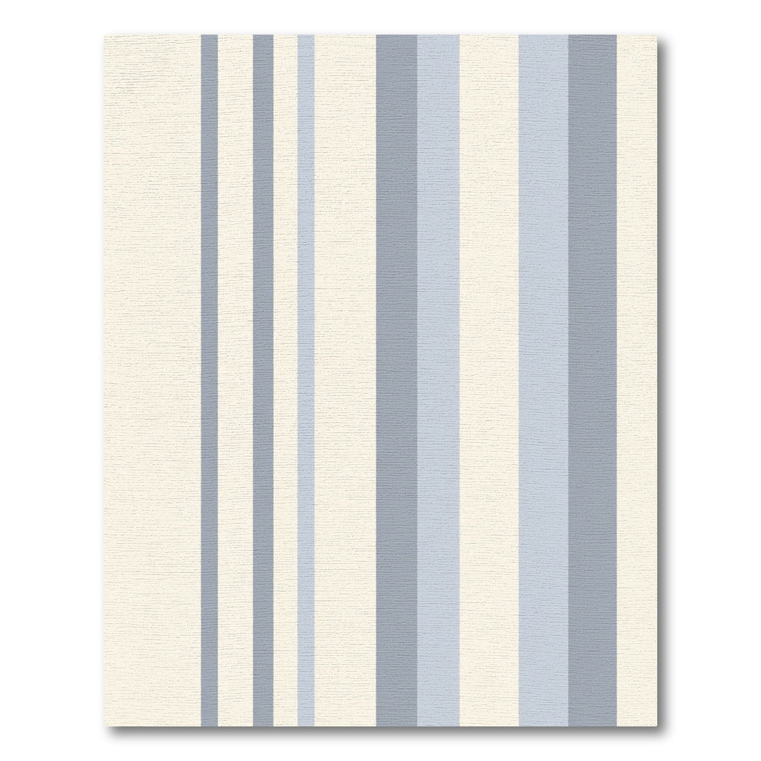 Soft Cream Blue Vertical Lines Rug