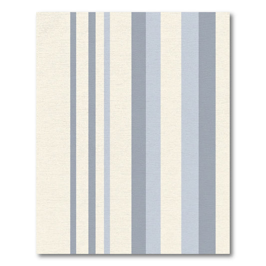 Soft Cream Blue Vertical Lines Rug