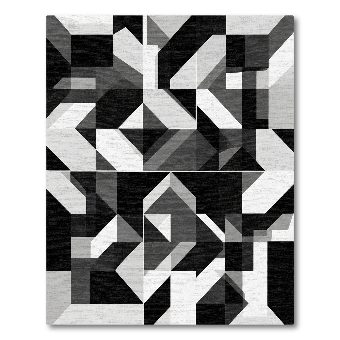 Monochromatic Geometric Abstraction Rug