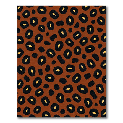 Brown Leopard Spots Rug
