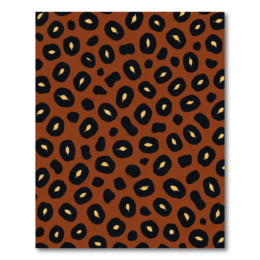 Brown Leopard Spots Rug