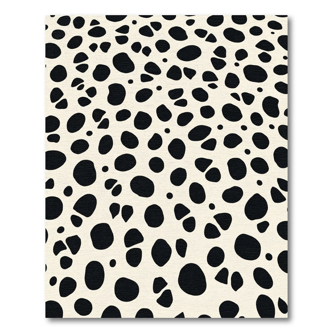 Cream Black Spotty Organic Flow Rug
