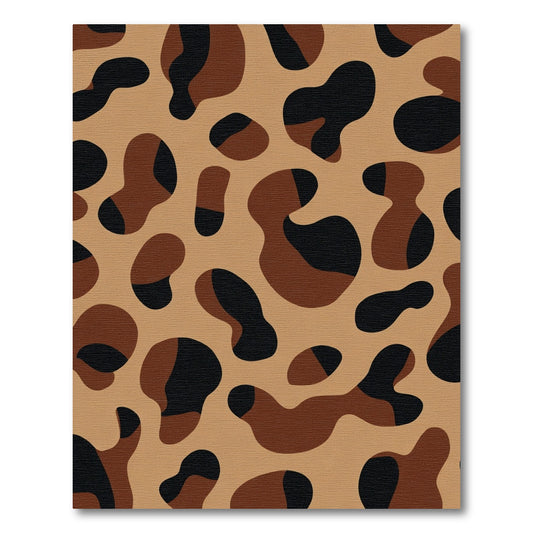 Brown Black Abstract Spots Rug