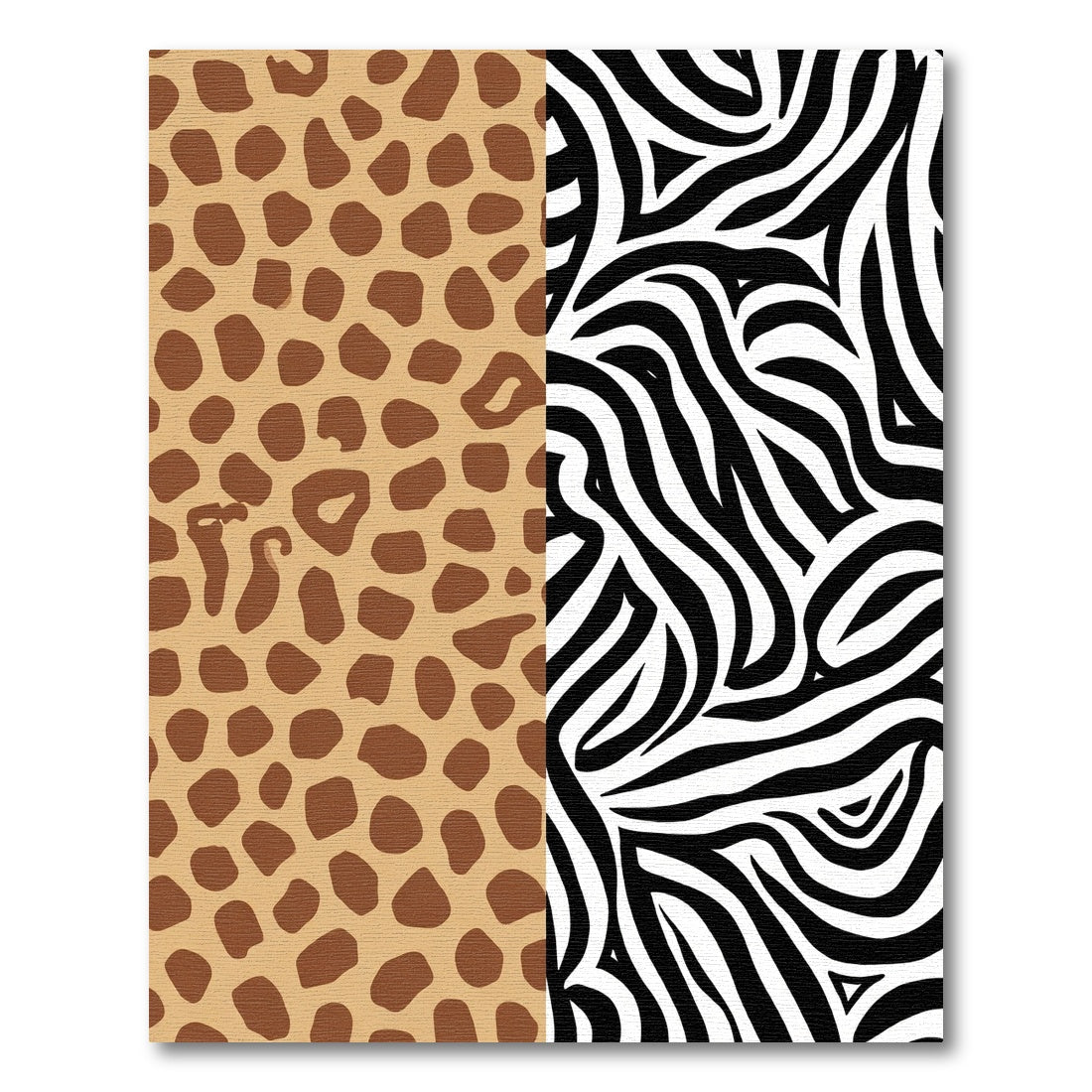 Brown Spots Black White Stripes Overlay Rug