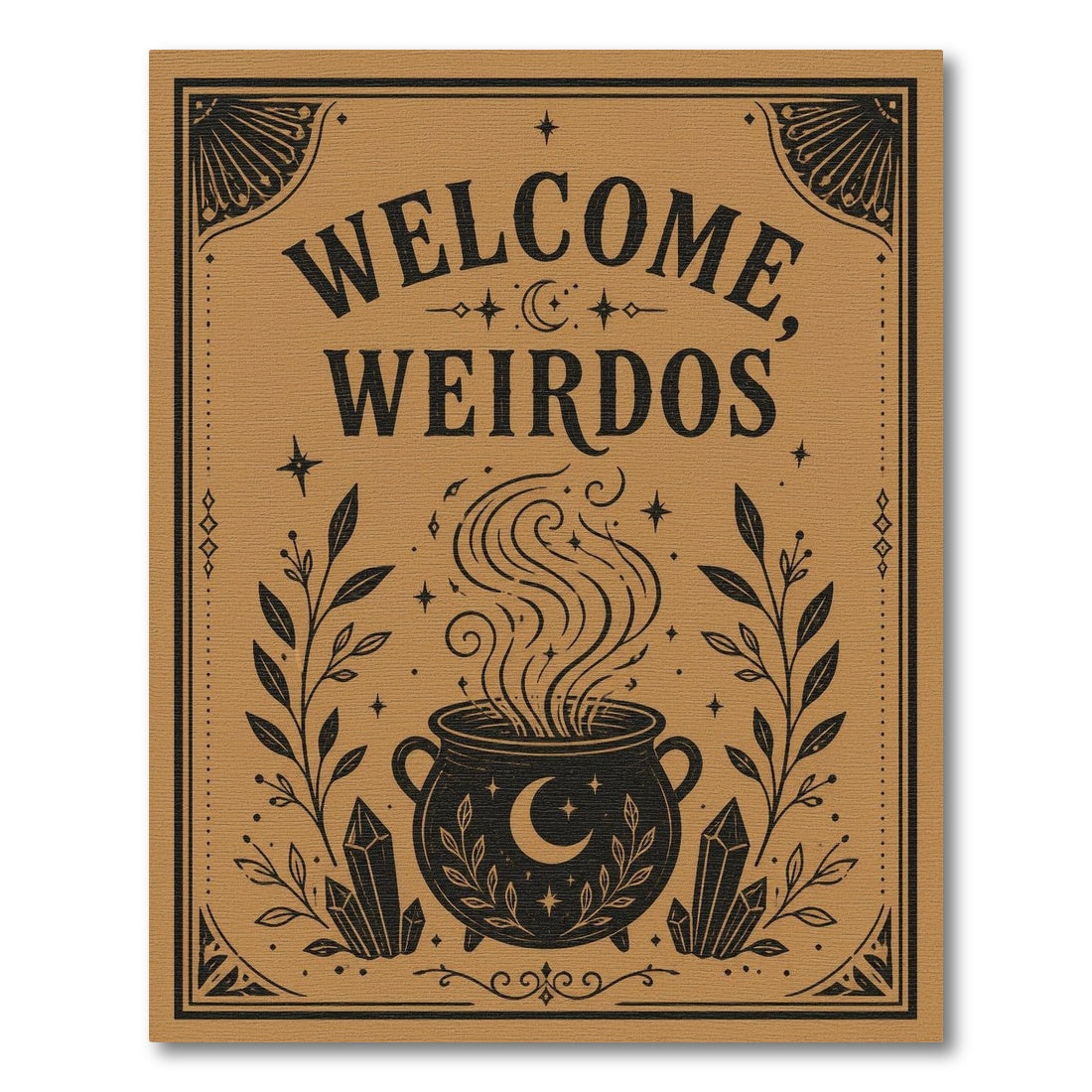 Welcome Weirdos Cauldron Area Rug