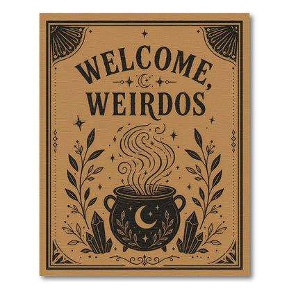 Welcome Weirdos Cauldron Area Rug
