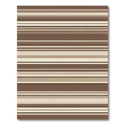 Muted Earthy Horizontal Streaks Rug