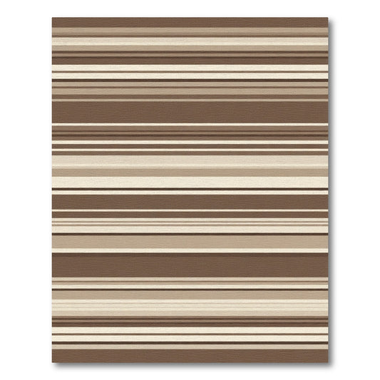 Muted Earthy Horizontal Streaks Rug