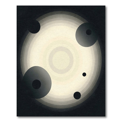 Abstract Solar Flare Geometric Circles Rug