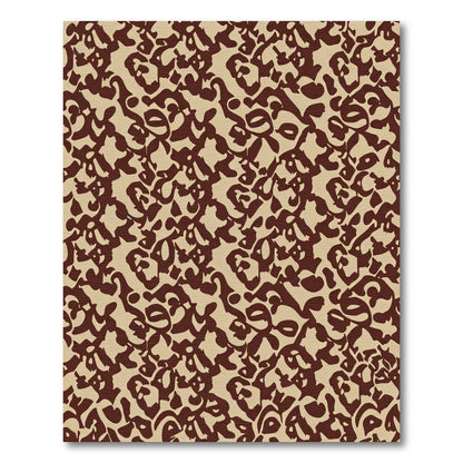 Earthy Abstract Swirls Organic Rug
