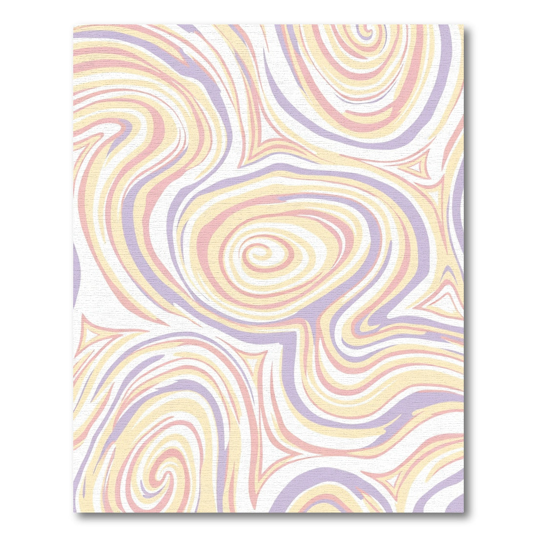 Soft Pastel Swirl Abstract Watercolor Rug