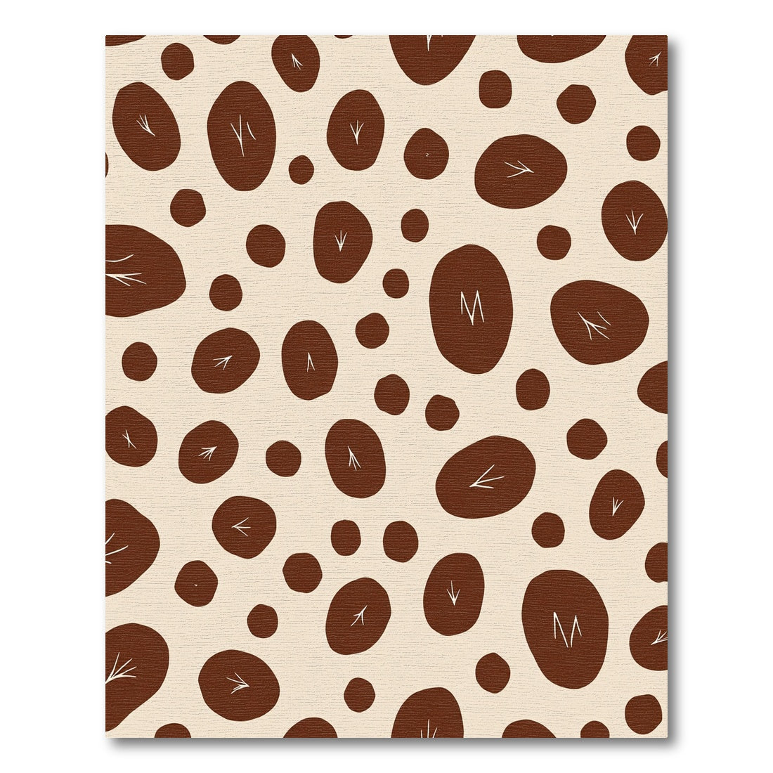 Woodland Circles And V Shapes Rug