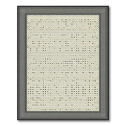 Black White Geometric No. 75 Area Rug
