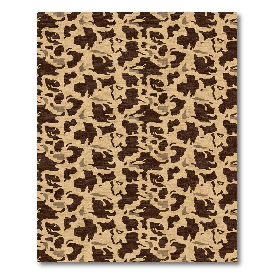 Desert Tortoise Camouflage Pattern Rug