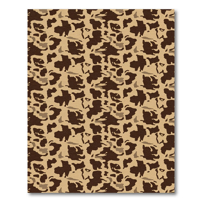 Desert Tortoise Camouflage Pattern Rug